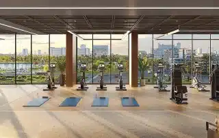 Không gian sống đẳng cấp tại The Matrix One Premium với tiện ích phòng gym hiện đại và tầm nhìn triệu đô.