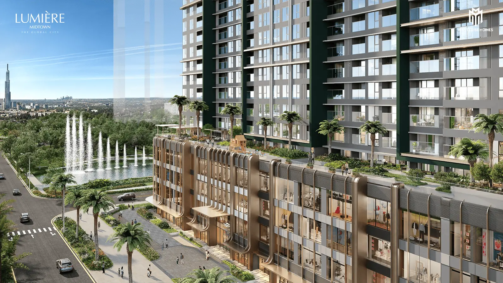 Thiết kế sang trọng của LUMIÈRE Midtown tạo nên không gian sống đẳng cấp tại The Global City.