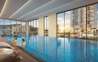Tiện ích bể bơi 4 mùa hiện đại tại Sun Costa Residences Đà Nẵng, mang đến trải nghiệm sống đẳng cấp.