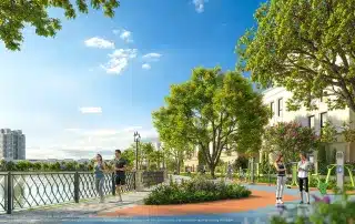 Không gian xanh và tiện nghi tại Vinhomes Green City giúp cư dân tận hưởng cuộc sống sinh thái và hiện đại.