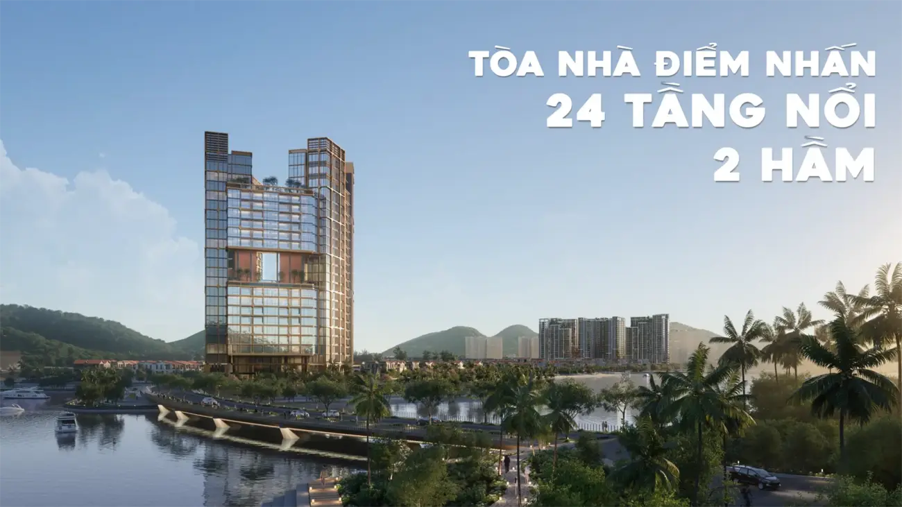 Tòa nhà điểm nhấn 24 tầng tại Charmora City – Khu đô thị ven sông độc đáo và sang trọng.